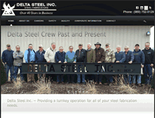 Tablet Screenshot of deltasteelinc.com